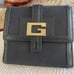 gucci unisex wallet G mark canvas & leather vintage authentic