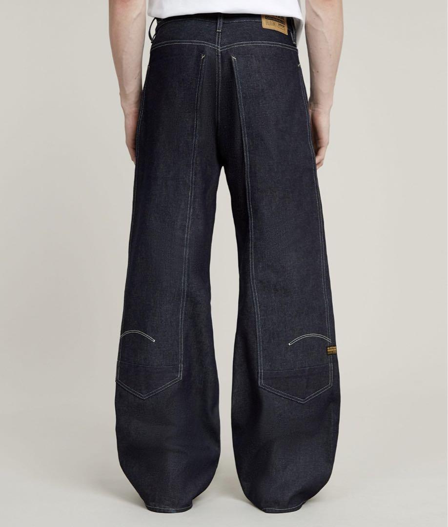 Dark Denim Wide Leg High Waist Pants