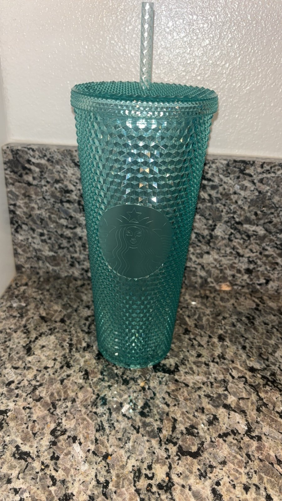 Starbucks aqua studded tumbler