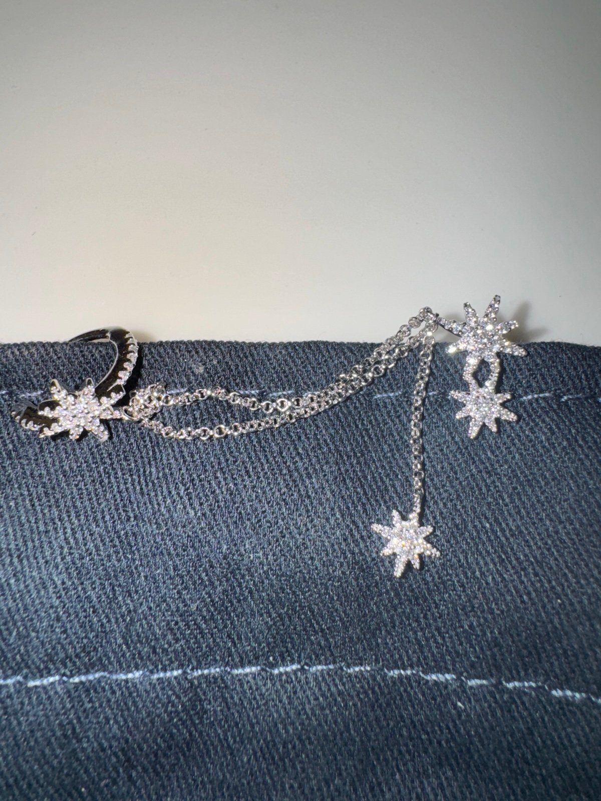 APM Monaco METEORITES Earrings - White Silver