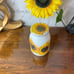 Recycle jar store containers with sunflower motif caddy