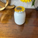 Recycle jar store containers with sunflower motif caddy