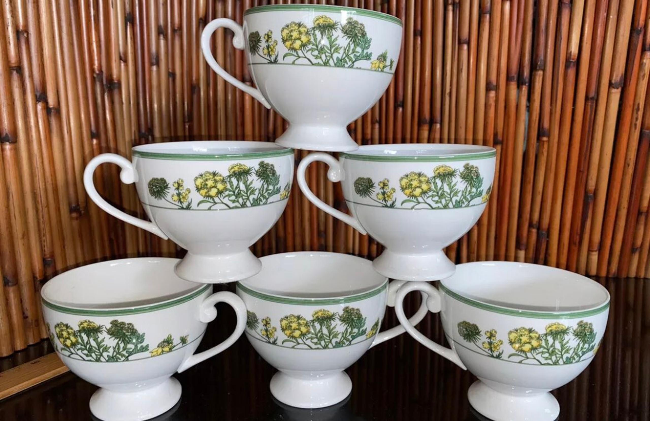 mikasa floral court tea coffee cups