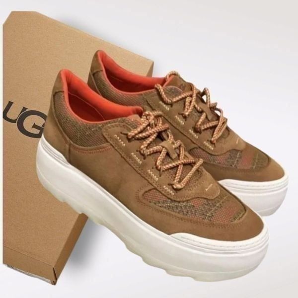 UGG Marin Mega Lace Heritage Braid Women's Shoes in Brown Size 8 NEW 130