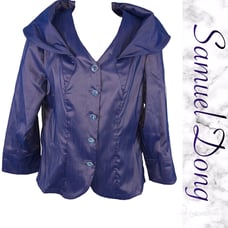 Periwinkle button up top