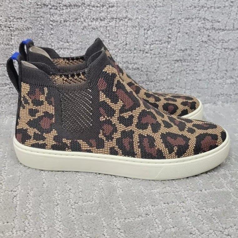 Rothy's The Chelsea Wildcat Textile Pull On Ankle Boots Women's Size US 9