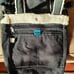Vintage 1990s Y2K Roxy Black Denim Bag Purse Tote with Sherpa Trim