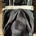 Vintage 1990s Y2K Roxy Black Denim Bag Purse Tote with Sherpa Trim