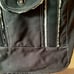 Vintage 1990s Y2K Roxy Black Denim Bag Purse Tote with Sherpa Trim