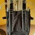 Vintage 1990s Y2K Roxy Black Denim Bag Purse Tote with Sherpa Trim