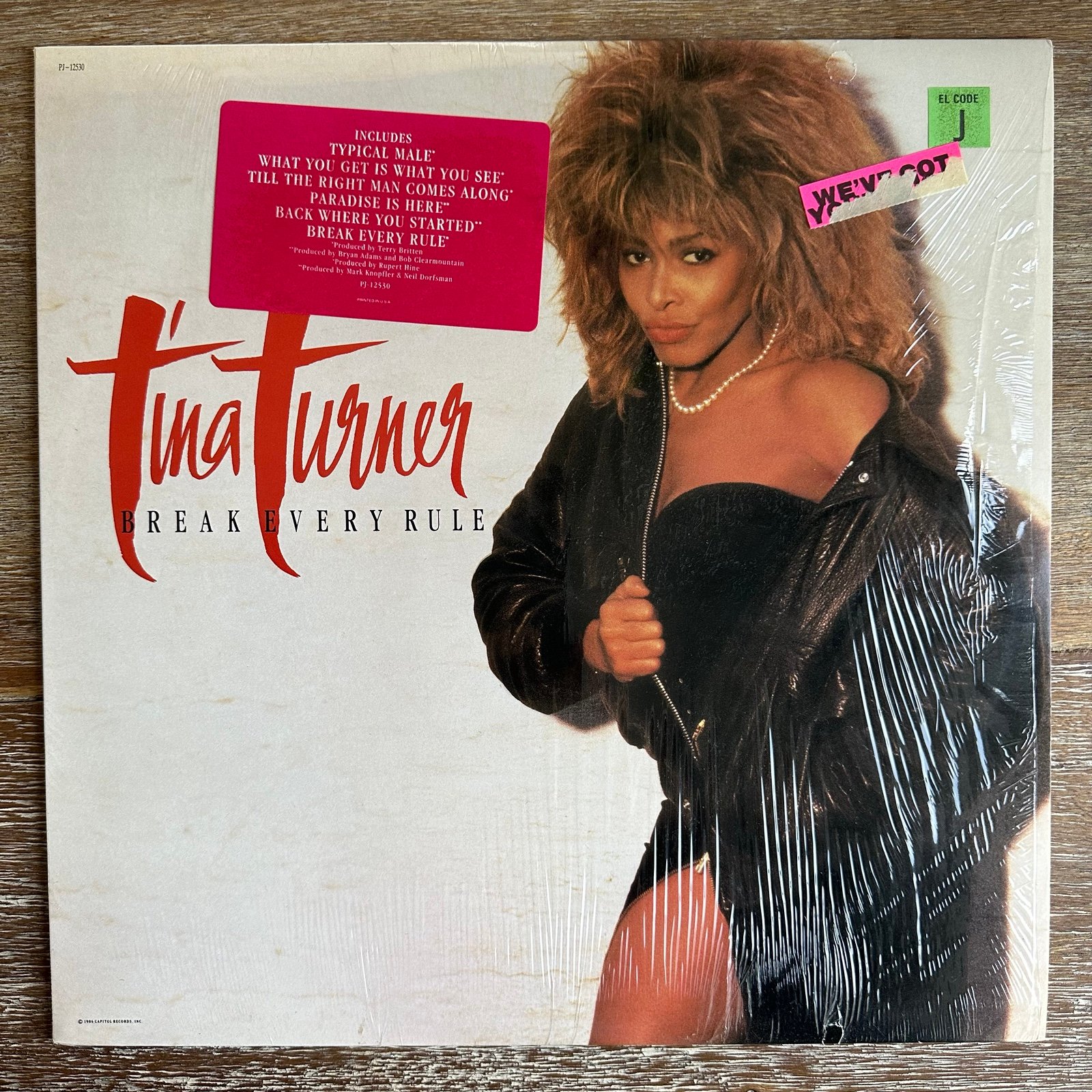 Tina Turner / Break Every Rule. Classic 1988 Vinyl LP
