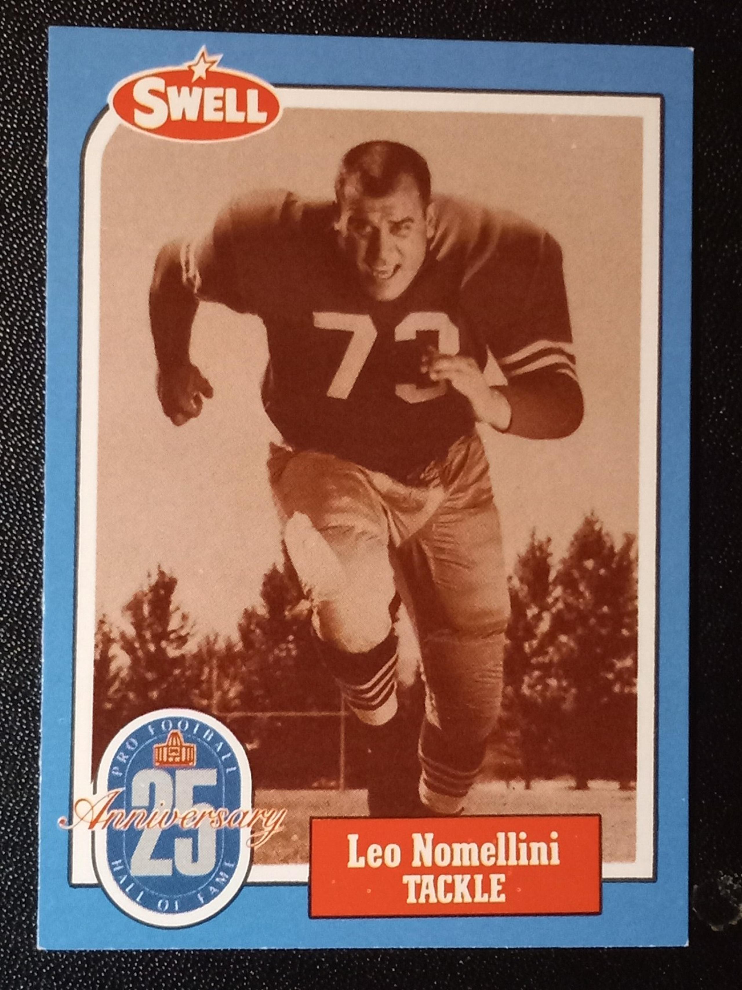 Swell #93 Leo Nomellini 1988 Hall of Fame Football Card