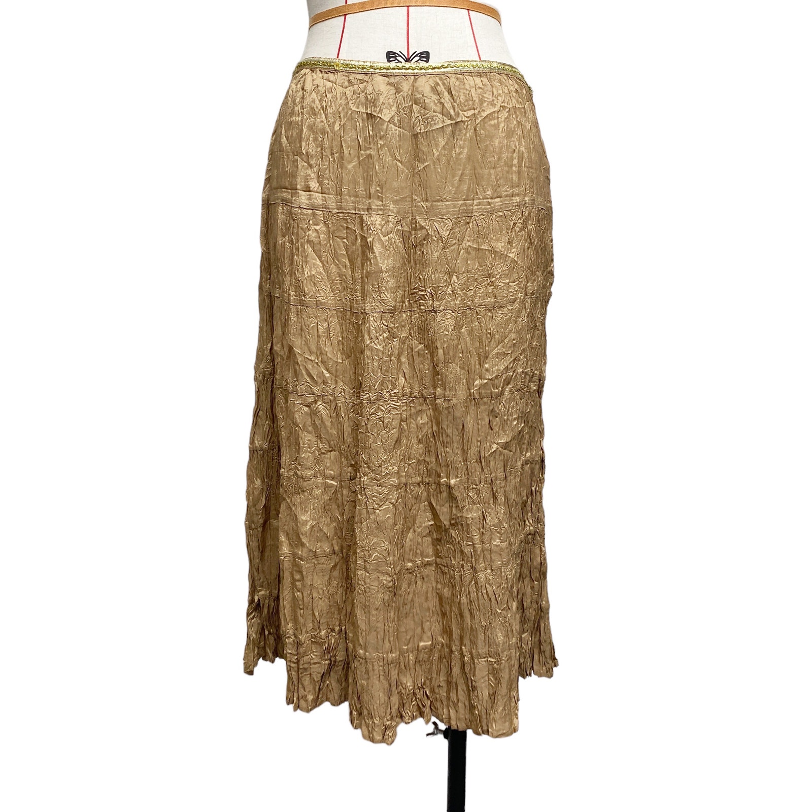 Vintage Clues Collection Womens Size 10 Crinkle Low Rise Skirt