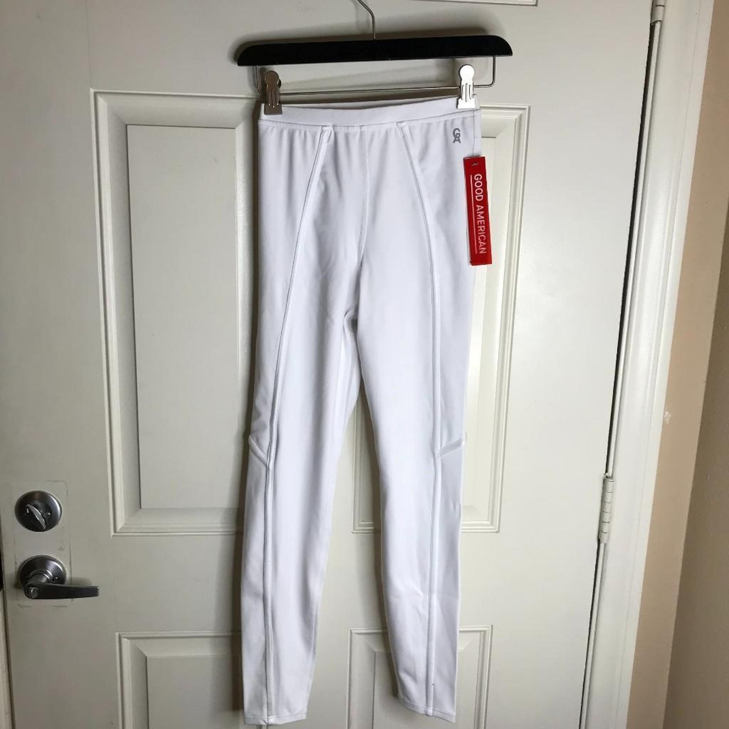Good American Women's High Waist The Corset Leggings White NEW ~ Size 0 (XS)