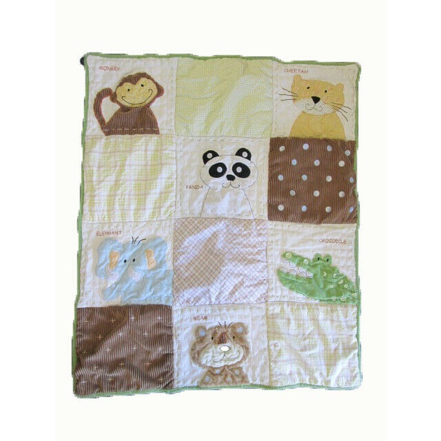 Nojo Jungle Safari print crib comforter