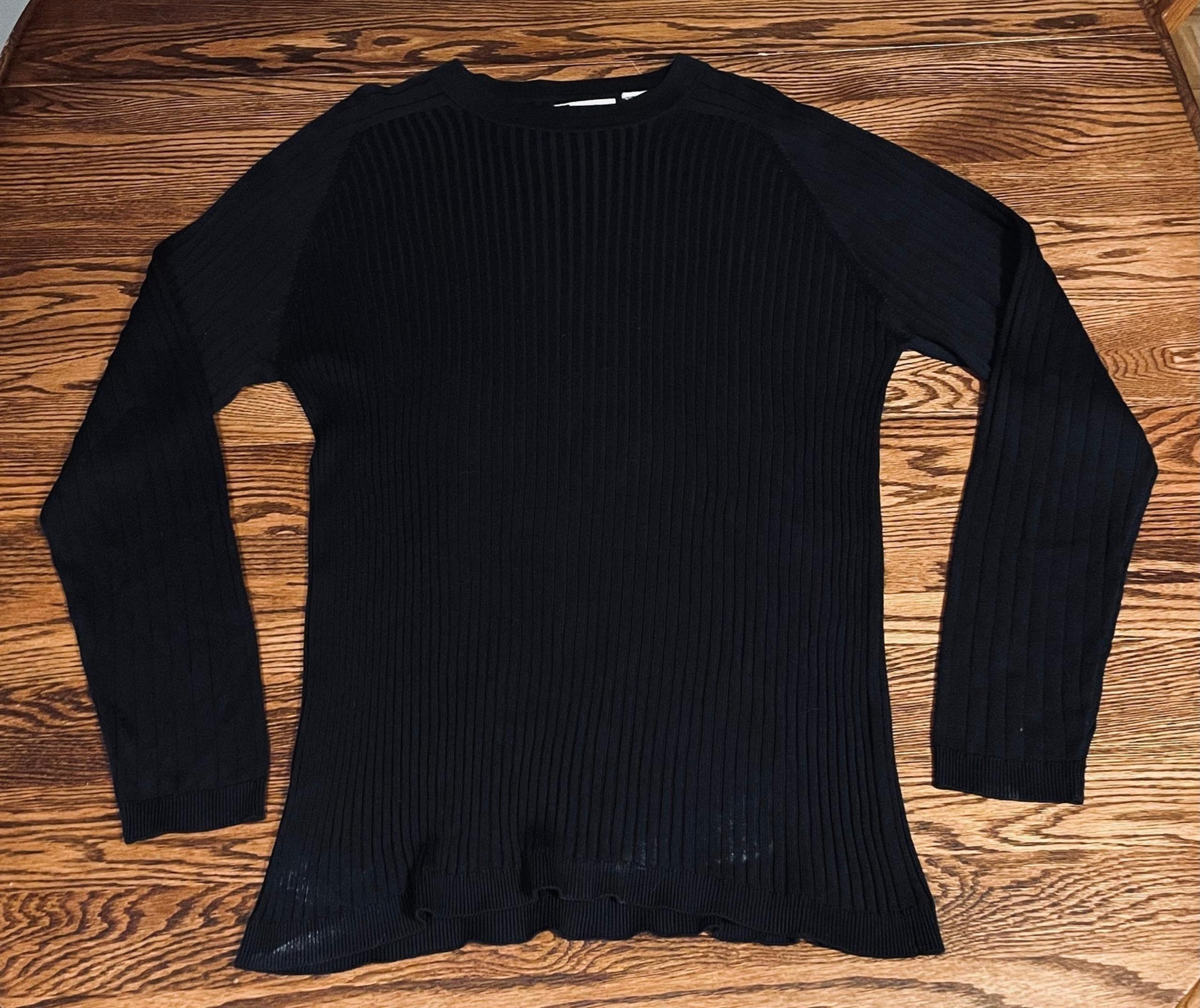BACHRACH (SIZE L) Men’s Black Crewneck Sweater