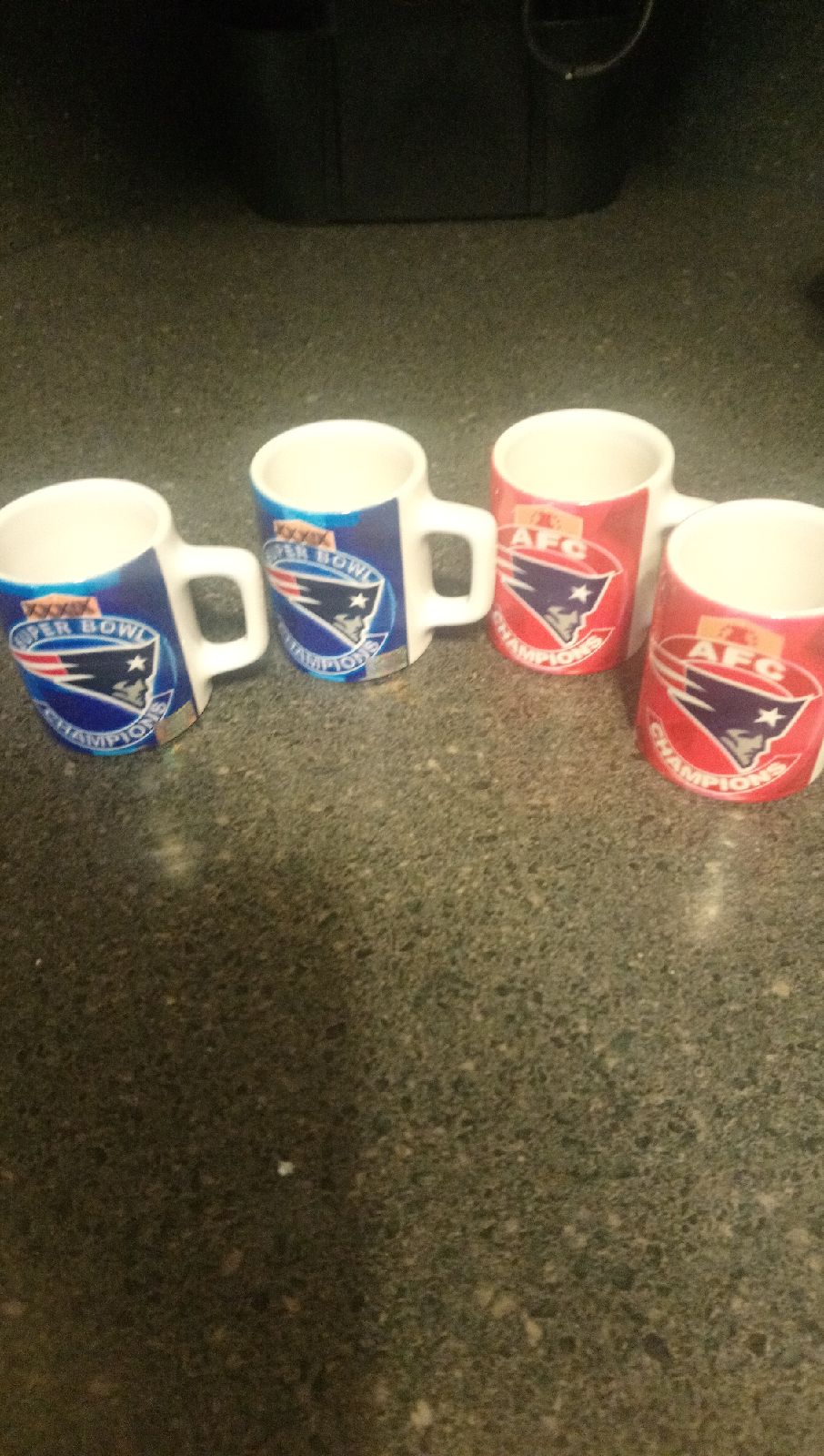 Super Bowl 39 Shot Glasses (4) Patriots