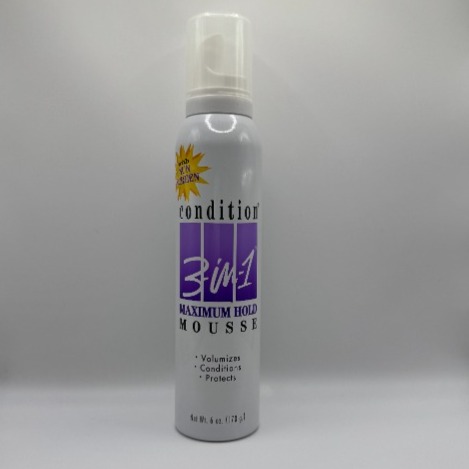Condition 3-in-1 Maximum Hold Mousse With Sunscreen 6 oz