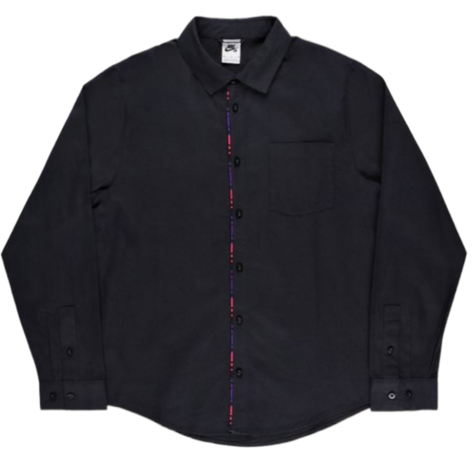 Nike SB Flannel Button Up Black DH2660-010 Unisex Size Medium Long Sleeve Skater