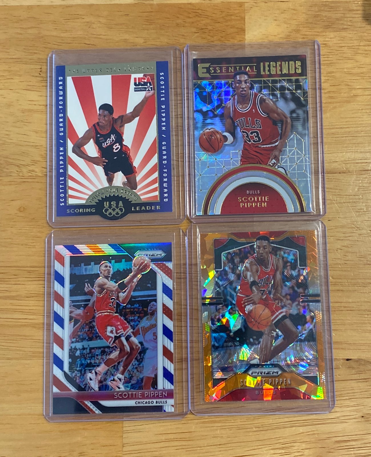 Scottie Pippen CHI Bulls cards lot