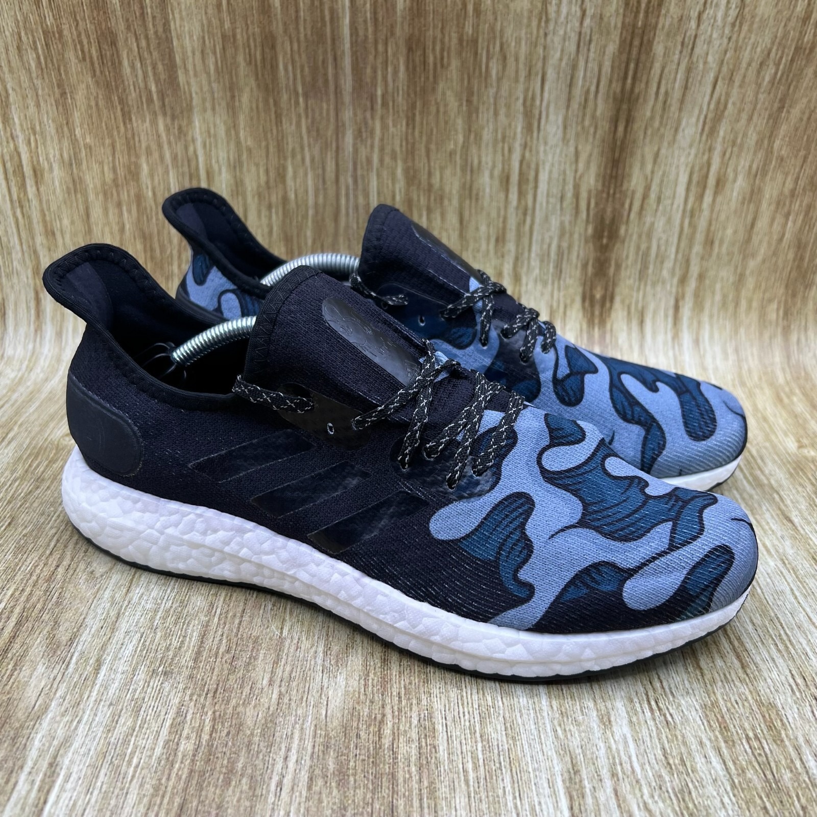 Adidas Speedfactory AM4 Aaron Kai Black Blue Men's Size 7 Women's 8 Shoes EG7484