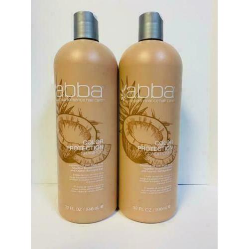 ABBA PURE COLOR PROTECTION SHAMPOO & CONDITIONER LITER DUO SET - 33.8oz/EACH