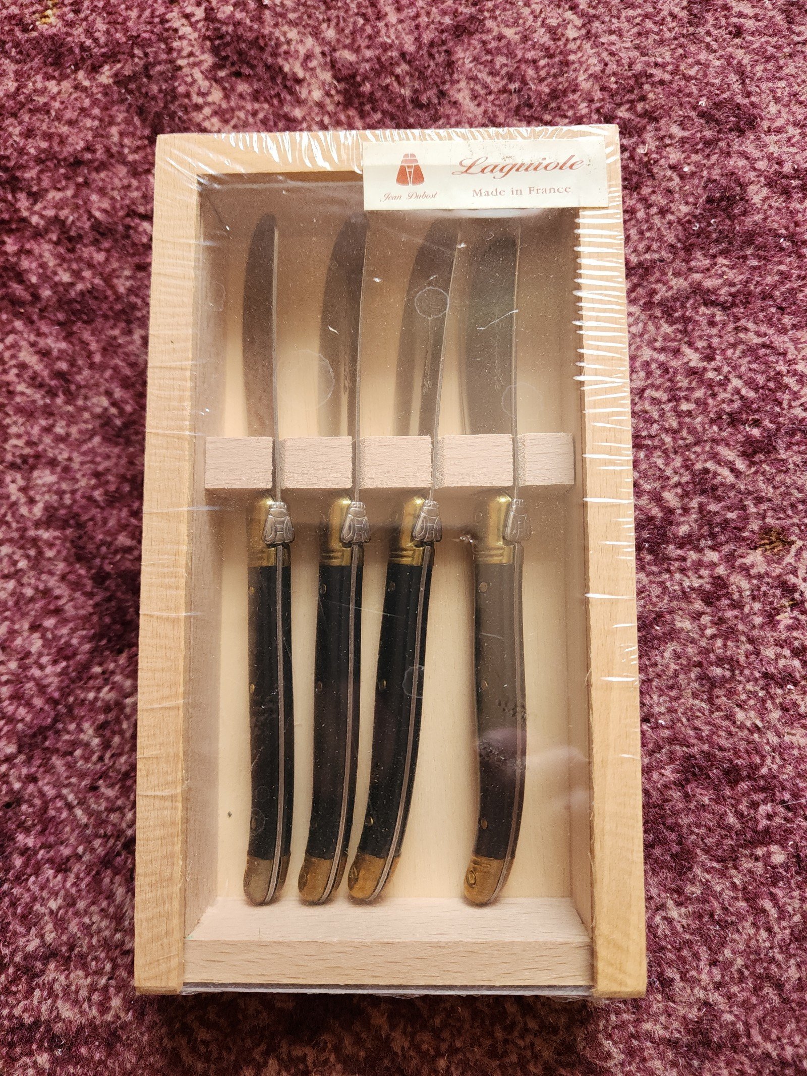 Laguiole 4P Set w/Case & Lid, NIB