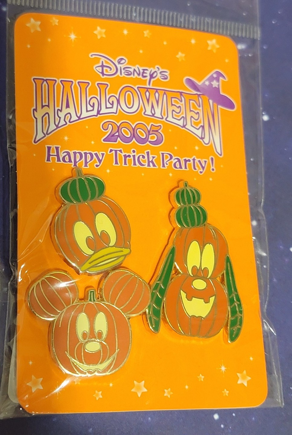 Halloween Pumpkin Pins Japan Disney Store 2005 HTF New LE