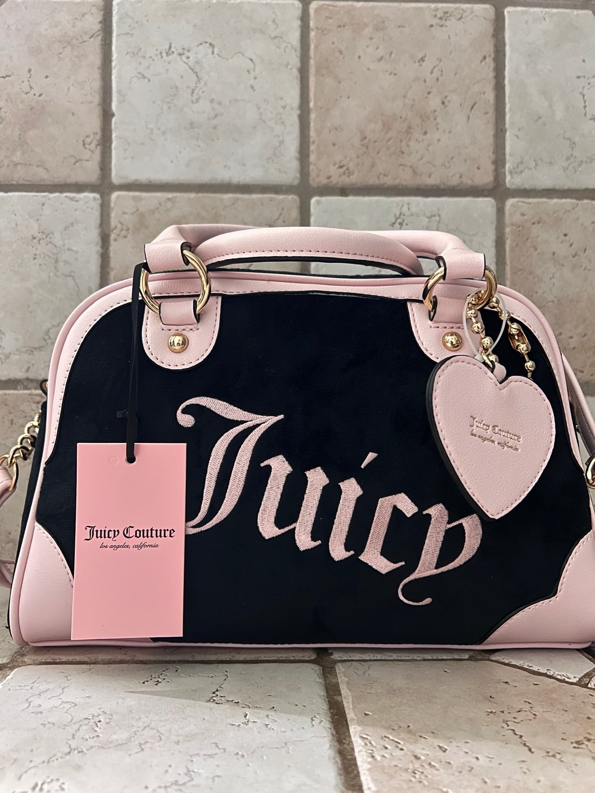 Juicy Couture Urban Heritage Bowler Bag Liquorice