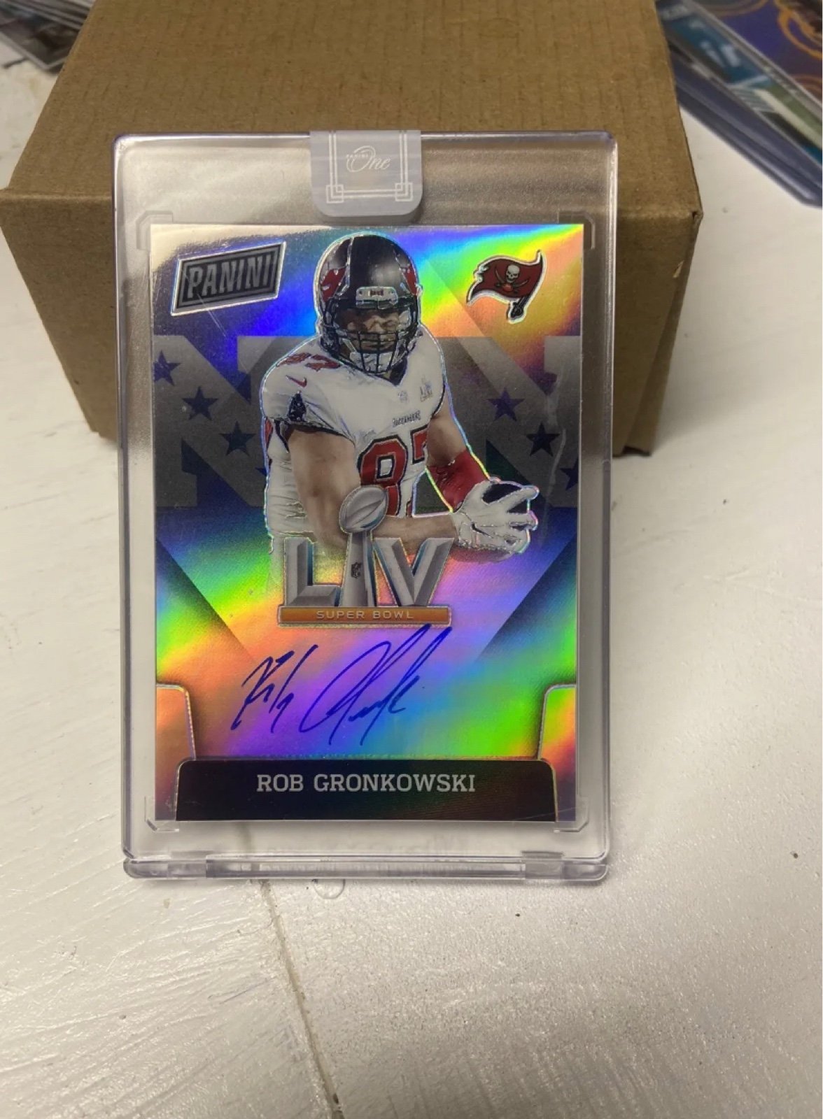 2021 Panini One Rob Gronkowski Super Bowl LIV Auto! TAMPA BAY BUCS SSP
