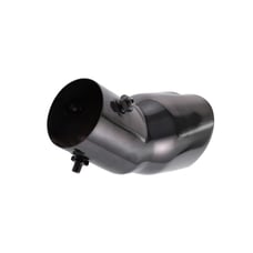 New Gunmetal Heart Shaped Stainless Steel Car Exhaust Pipe Muffler Tip Curved