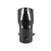 New Gunmetal Heart Shaped Stainless Steel Car Exhaust Pipe Muffler Tip Curved