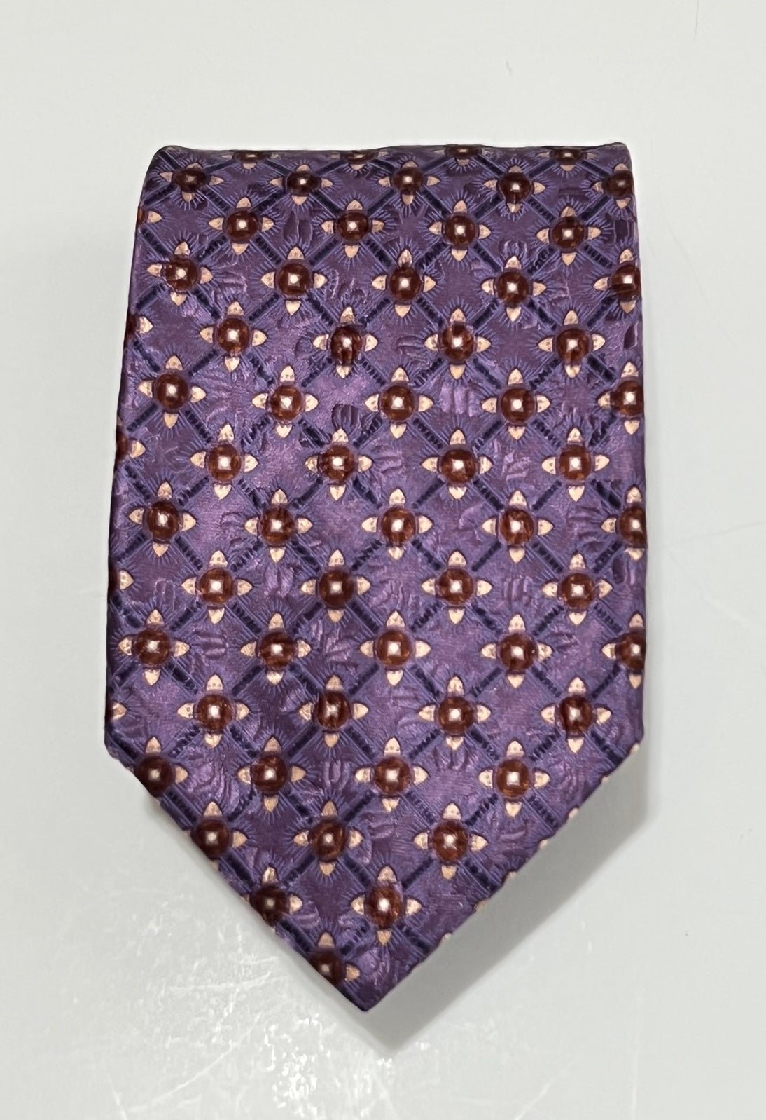 NWOT Vintage Ermenegildo Zegna Disengo Esclusivo Luxury 100% Silk Necktie XL