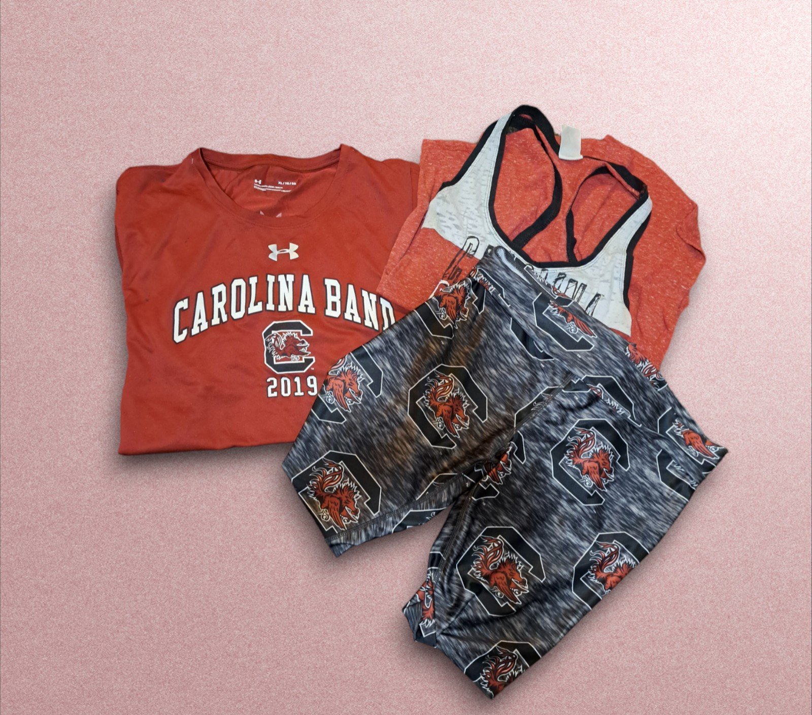 Woman South Carolina athletic clothes