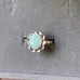 S925 VINTAGE 2.5CT OPAL ENGAGEMENT RING