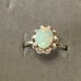 S925 VINTAGE 2.5CT OPAL ENGAGEMENT RING
