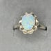 S925 VINTAGE 2.5CT OPAL ENGAGEMENT RING