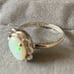 S925 VINTAGE 2.5CT OPAL ENGAGEMENT RING