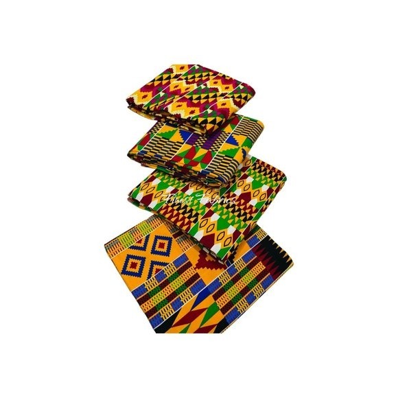 Ankara Kente Print Fabric African Kente Print Fabric African Fabric 6 yards