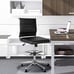 Armless Desk Stool Drafting Chair Ergonomic Fabric Office Chair Modern Standing