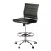 Armless Desk Stool Drafting Chair Ergonomic Fabric Office Chair Modern Standing