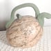 Vtg Ceramic Cantaloupe Melon Pitcher Tea Pot Farm Garden Home Decor Spring Fall