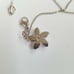 Vintage Swarovski Silver Necklace Flower
