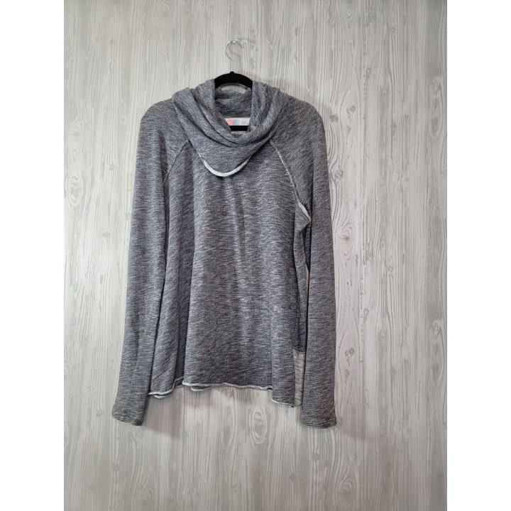 Free People Beach Cocoon Cowlneck Grey Medium