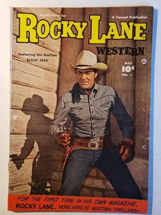 Rocky Lane Western (Fawcett) #1 - VG