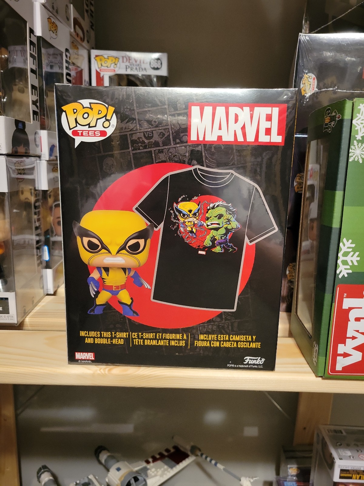 Funko Pop Wolverine and t shirt