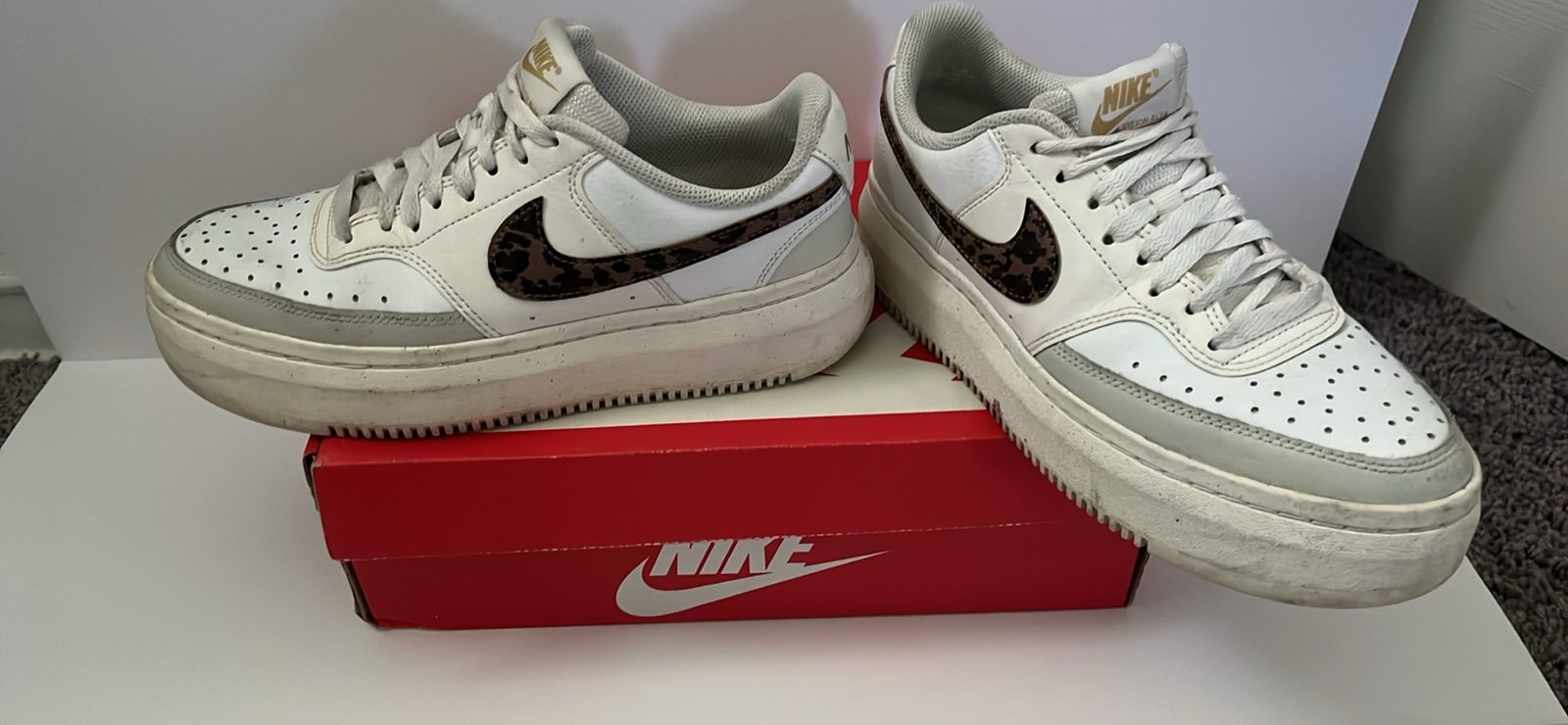 Nike court vision leopard