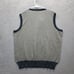Como Sport Sweater Mens Medium Multi Pure Merino Wool Ribbed Hem V Neck Pullover