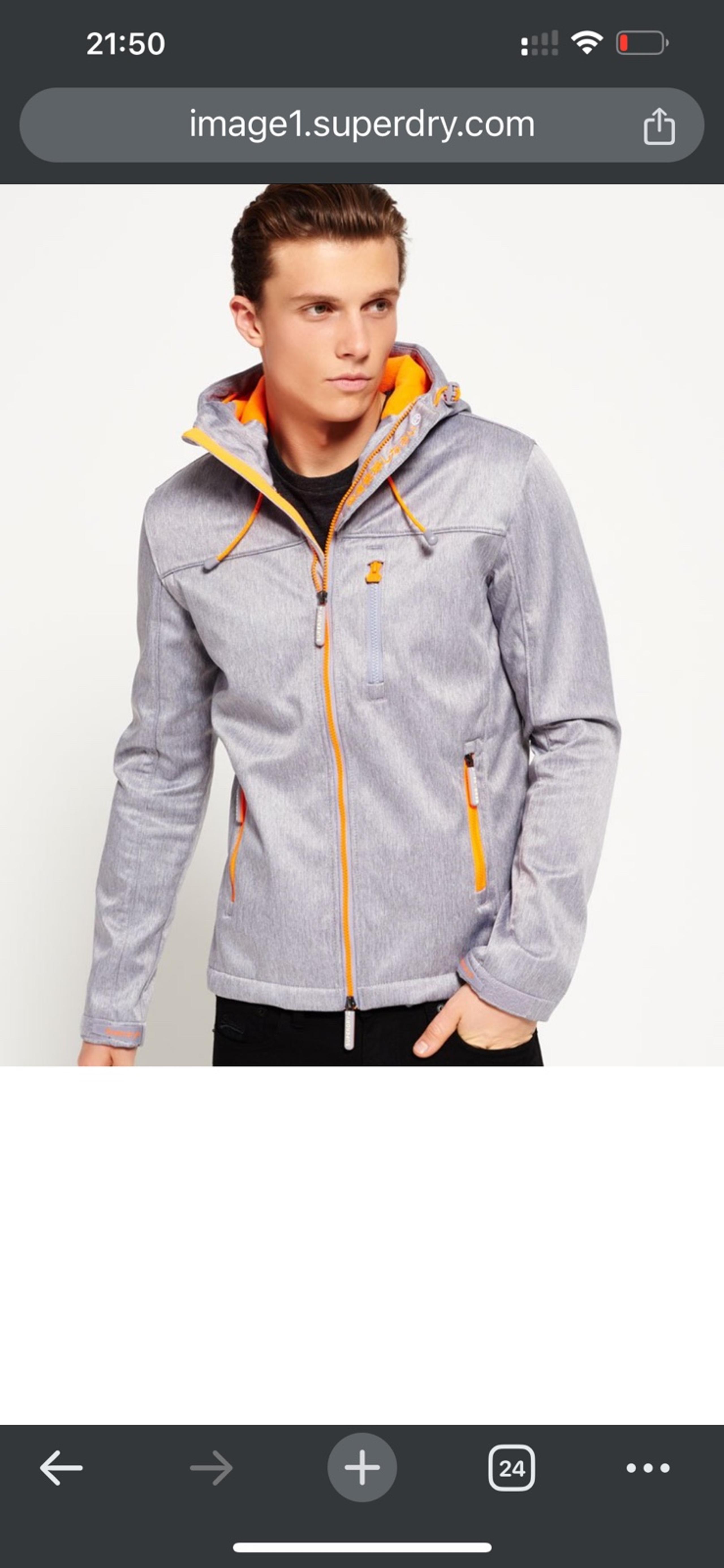 Superdry Men hooded windtrekker jacket