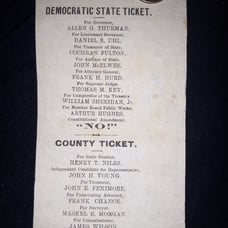 1867 Democratic state ticket. For governor, Allen G thurman.